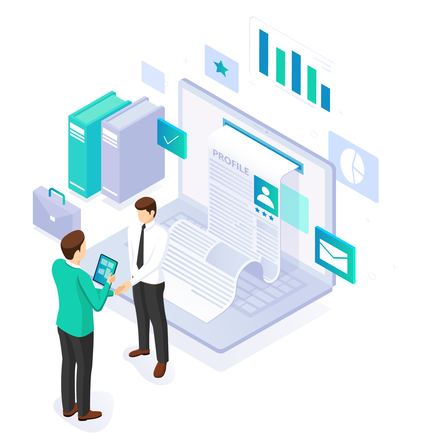Analytics dashboard showing hiring metrics, charts, and performance data