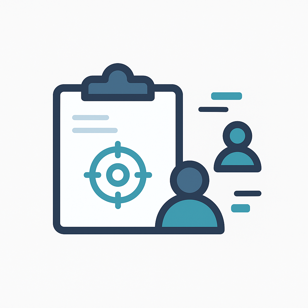 Product requirements definition with target goals and team planning