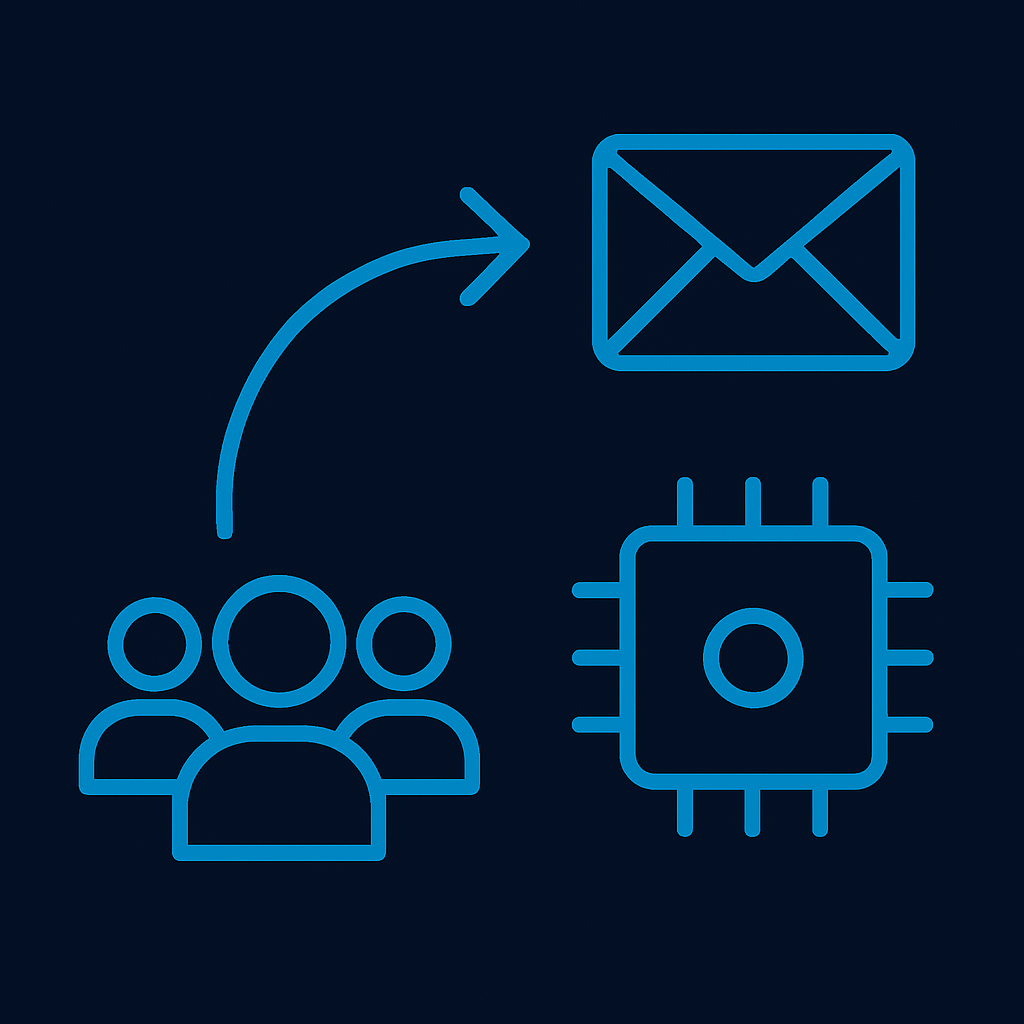 AI Mass Screening with multiple candidates flowing through AI processing system